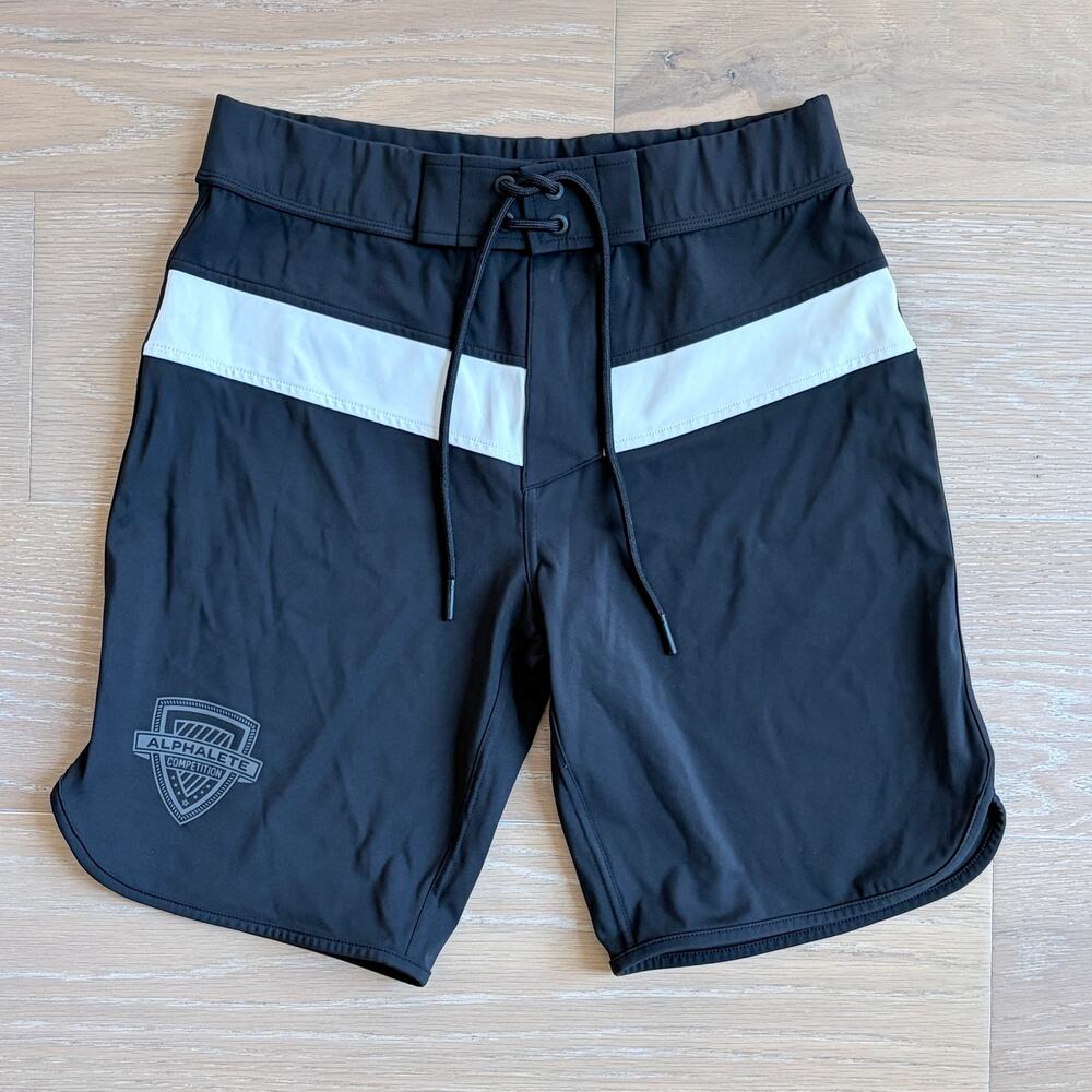 Alphalete Athletics Competition Titan Boardshorts Black White XS